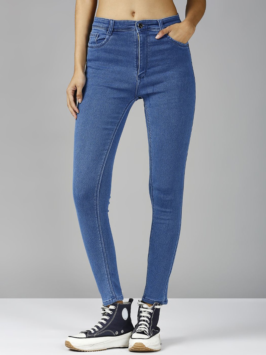 

Blum Denim Women Skinny Fit High-Rise Stretchable Jeans, Blue