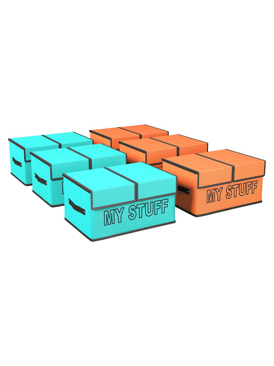 

Kuber Industries Orange Set of 6 Regular Multi-Utility Organisers