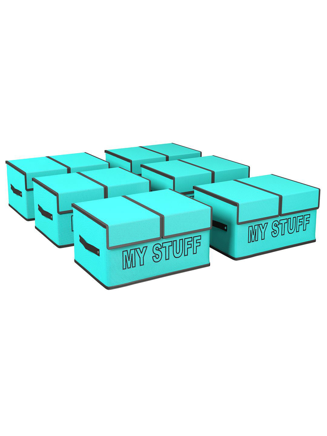 

Kuber Industries Green Set of 6 Regular Multi-Utility Organisers