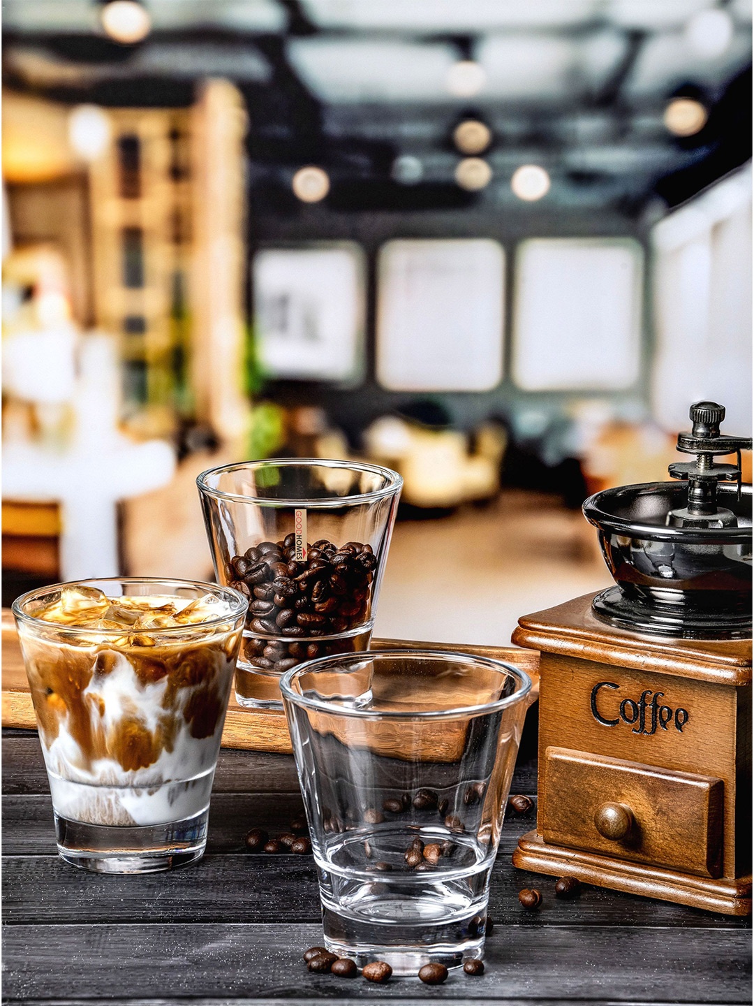 

GOODHOMES 6-Pcs Transparent Water Glass