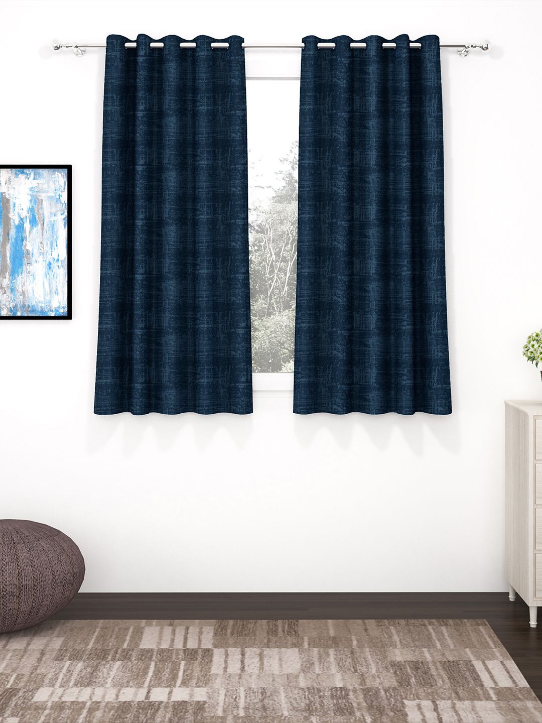 

Story@home Blue Set of 2 Black Out Window