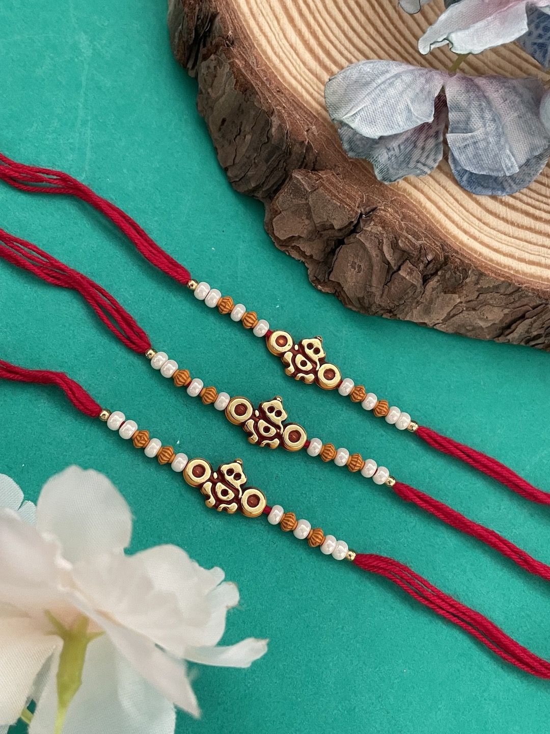 

Digital Dress Room Multistrand Rakhi, Red