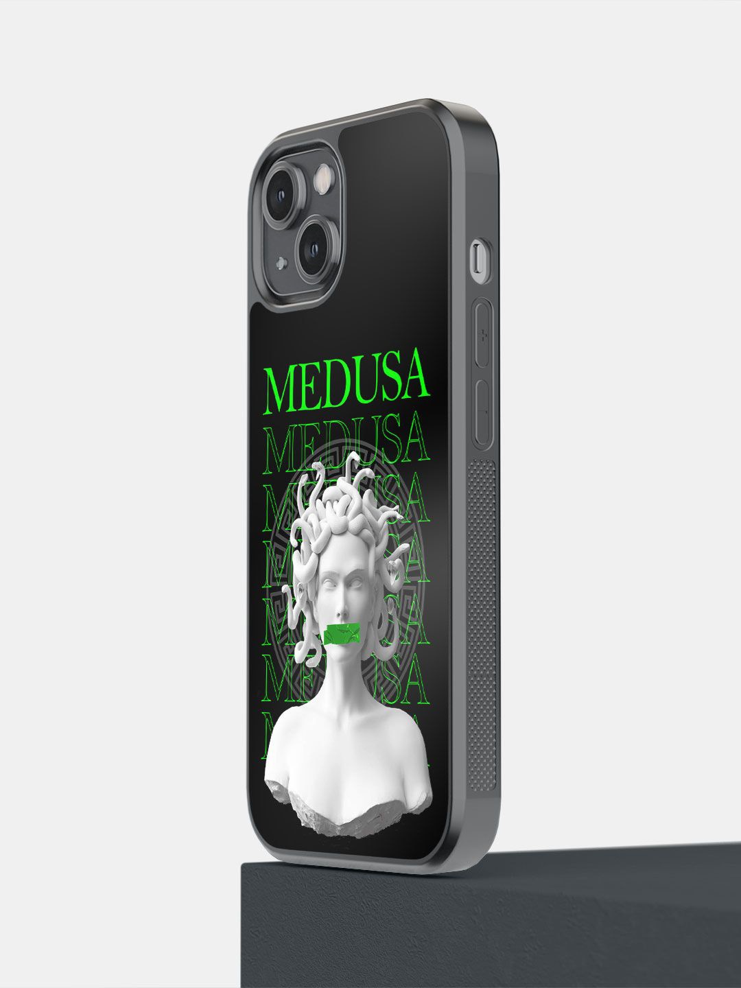 

macmerise Typography Printed iPhone 14 Back Case Mobile Accessories, Black