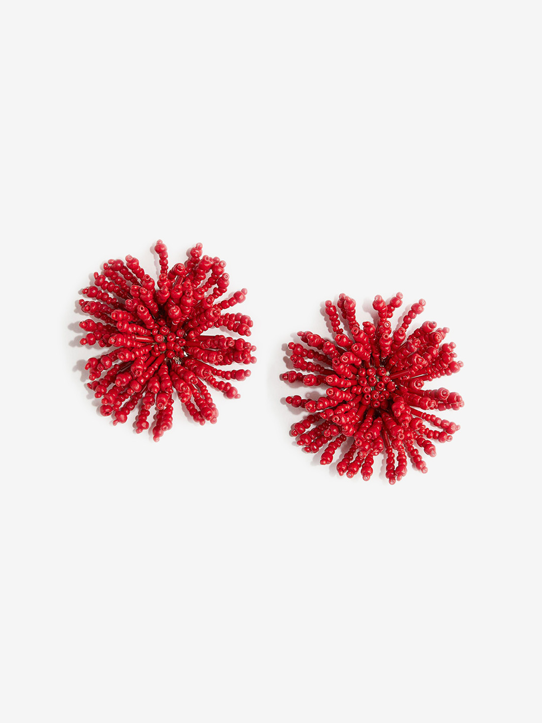 

H&M Glass-Bead Earrings, Red
