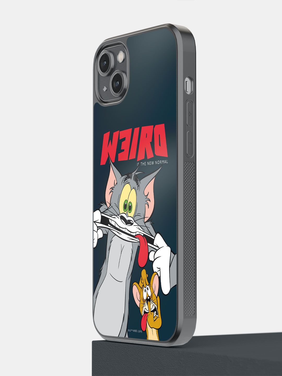 

macmerise Cartoon Characters Printed iPhone 14 Plus Back Case Mobile Accessories, Black