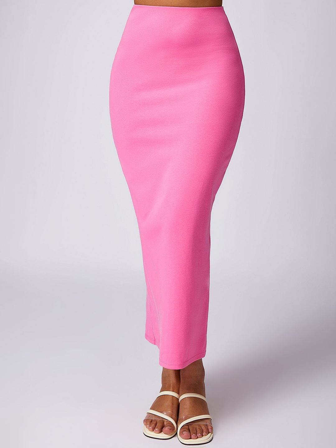 

LULU & SKY Seamless Slim Maxi Skirt, Pink