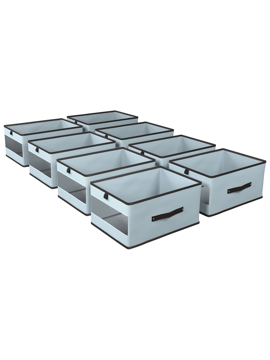 

Kuber Industries Grey Set of 8 Regular Multi-Utility Organisers