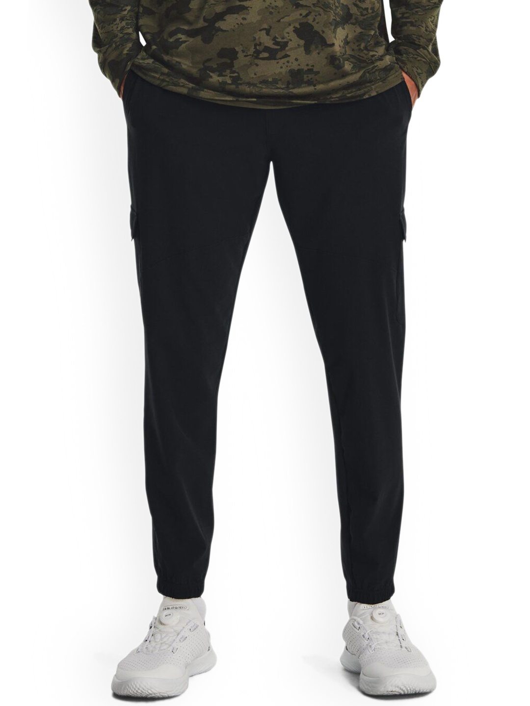 

UNDER ARMOUR Men Rival Stretch Woven Cargo Joggers, Black