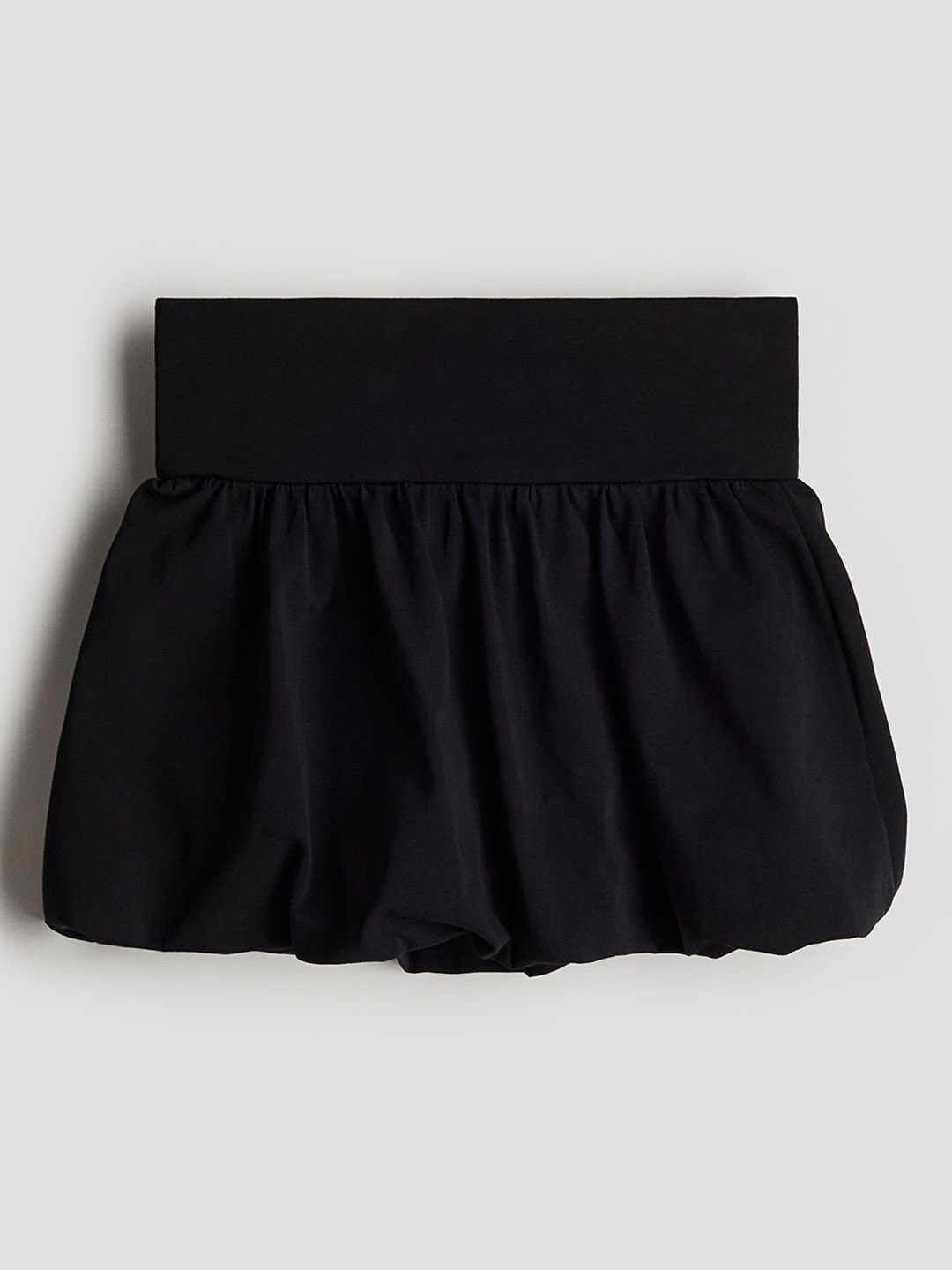 

H&M Girls Bubble-Hem Skirt, Black