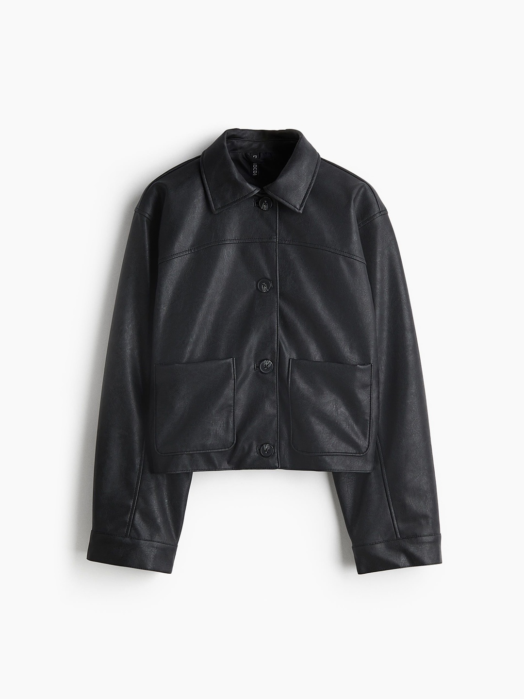 

H&M Collared Jacket, Black