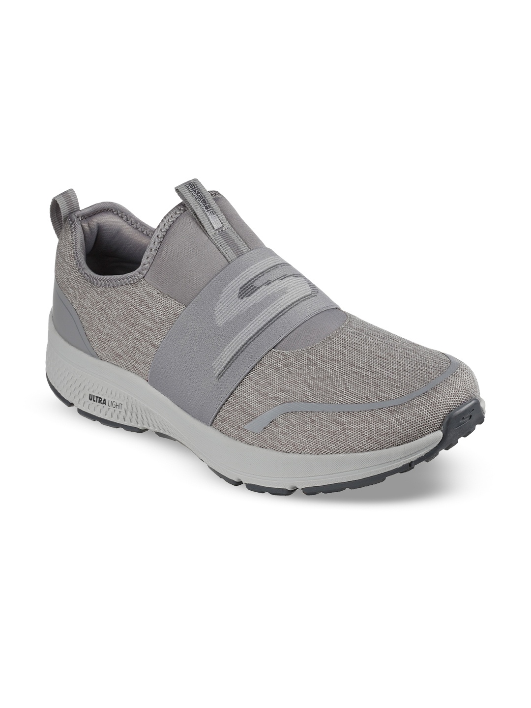 

Skechers Mens Go Run Consistent - Ambition Casual Slip-On Shoe, Grey
