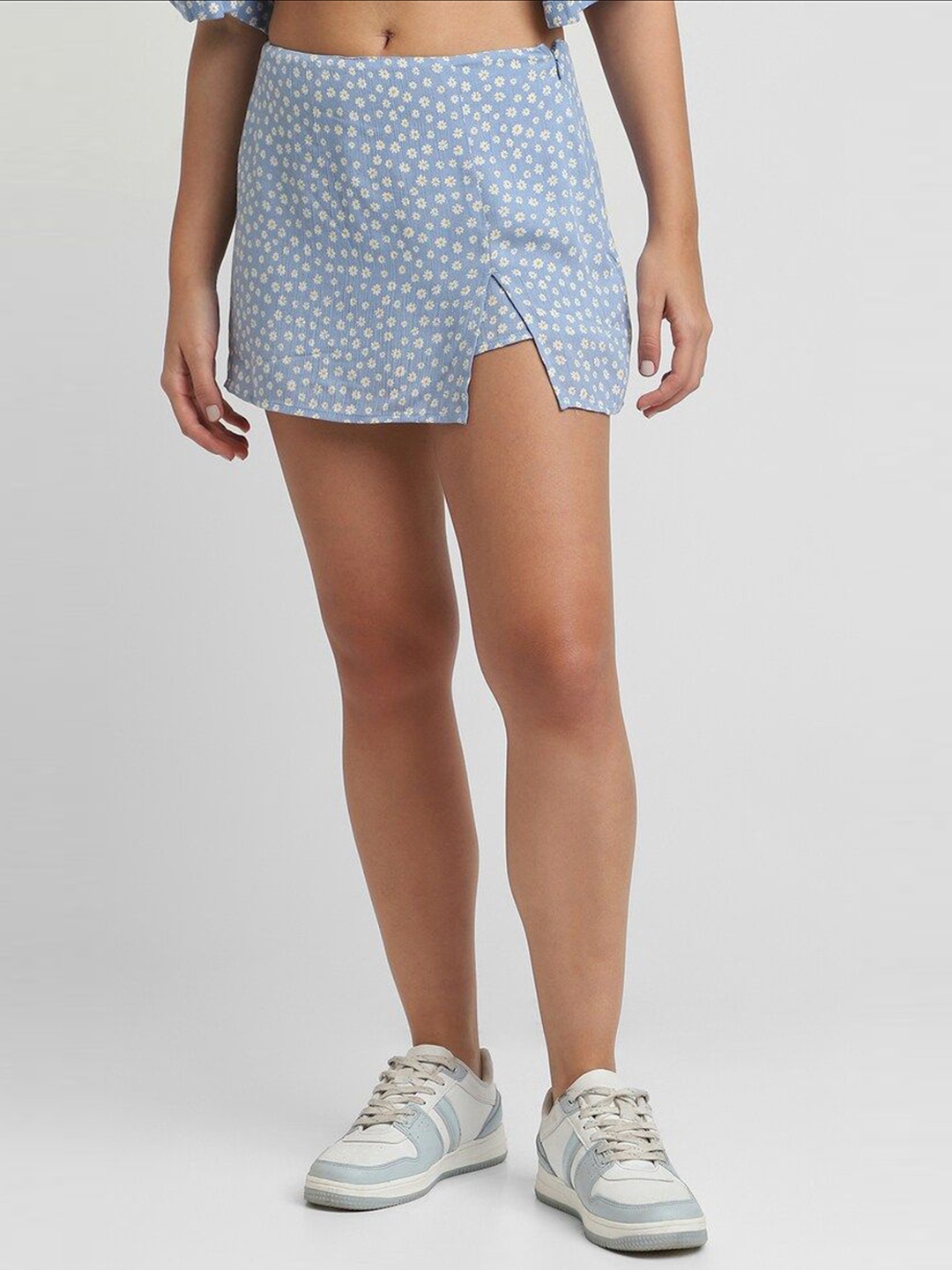 

FOREVER 21 Women Printed Shorts, Blue