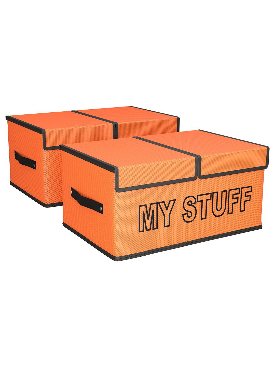 

Kuber Industries Orange Set of 2 Regular Multi-Utility Organisers