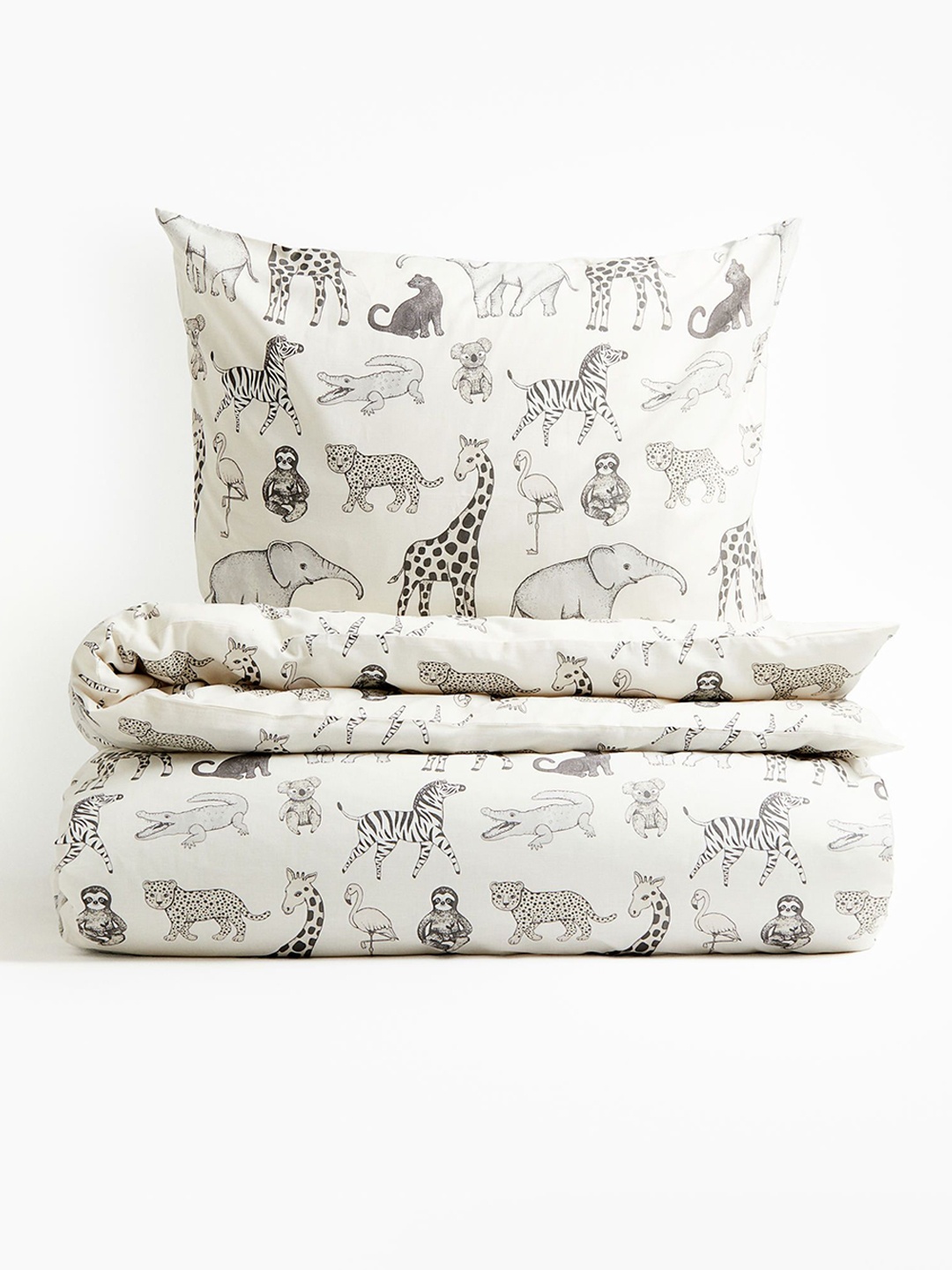 

H&M Boys White Single Cotton Duvet Cover