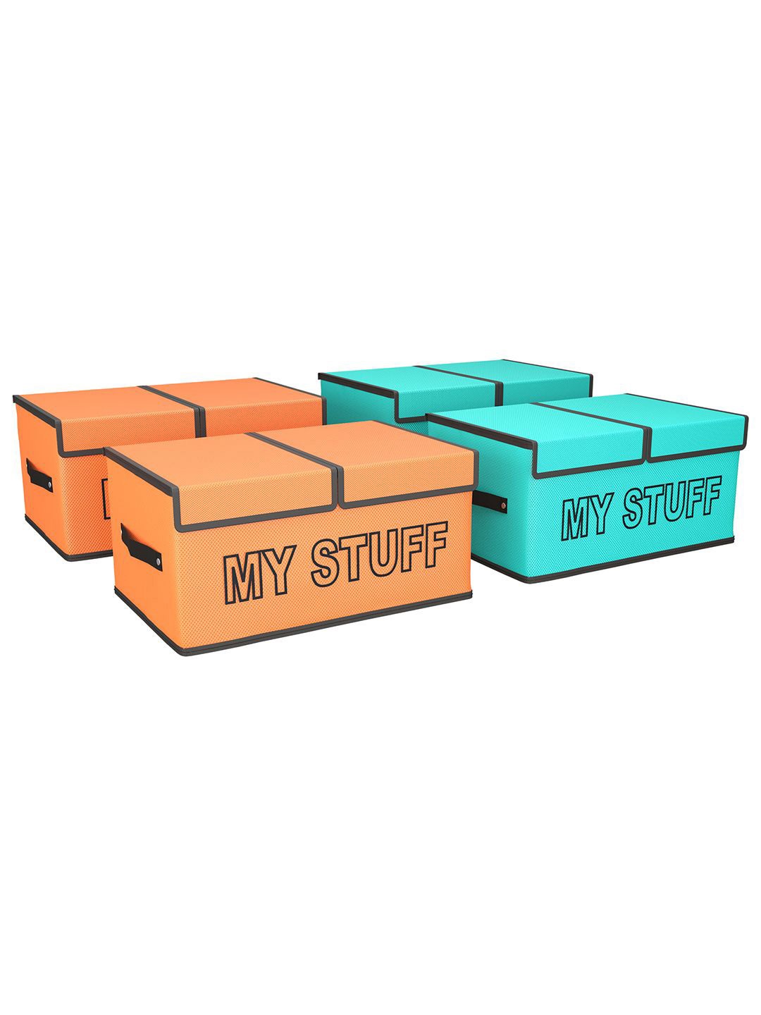 

Kuber Industries Orange Set of 4 Regular Multi-Utility Organisers