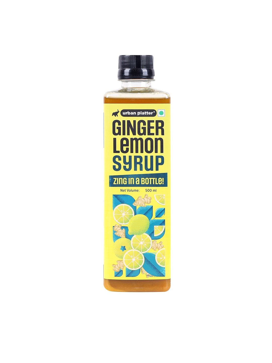 

URBAN PLATTER Lemon Ginger Syrup-500ml, Yellow
