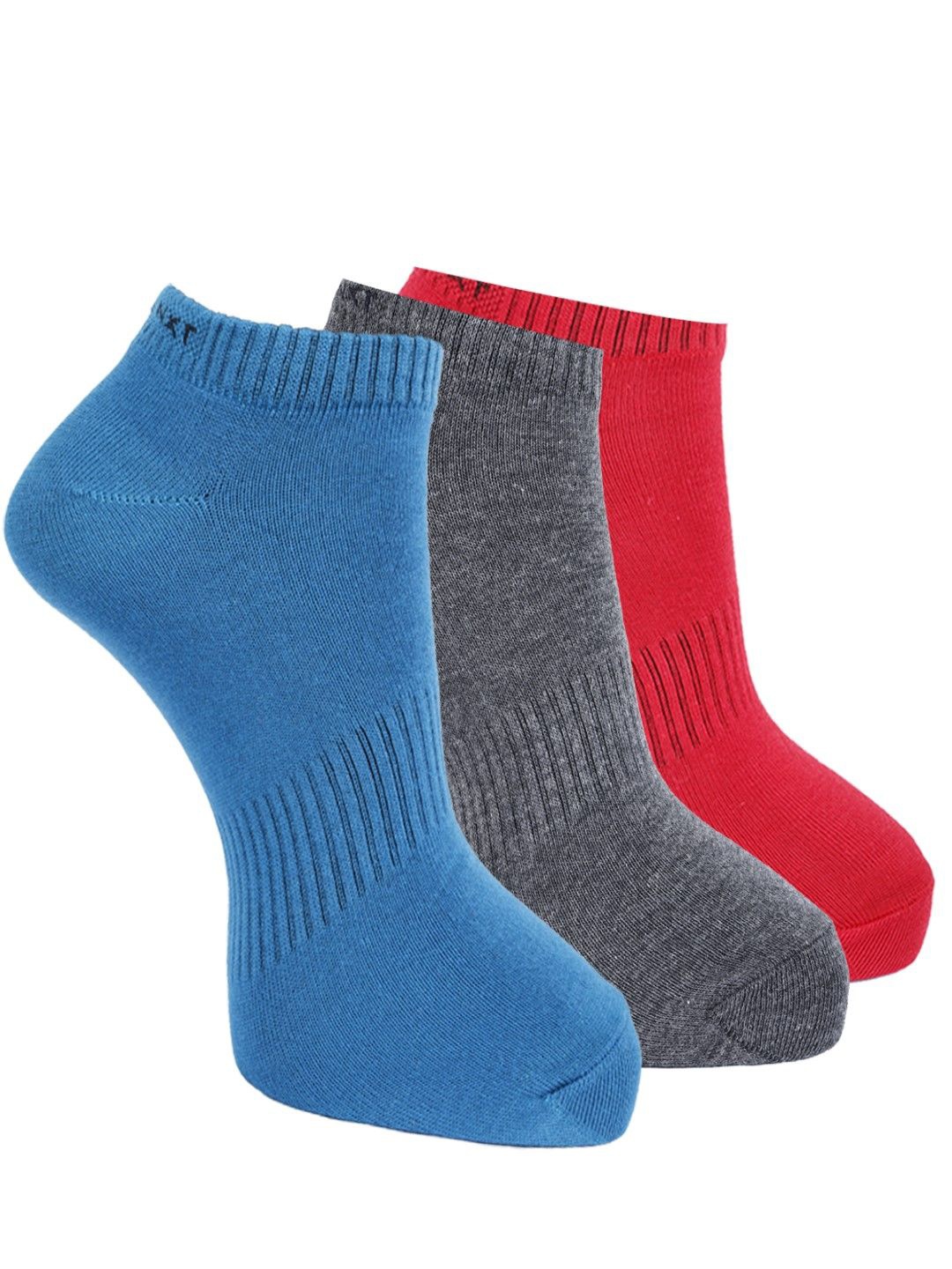 

Force NXT Pack Of 3 Ankle-Length Socks, Blue