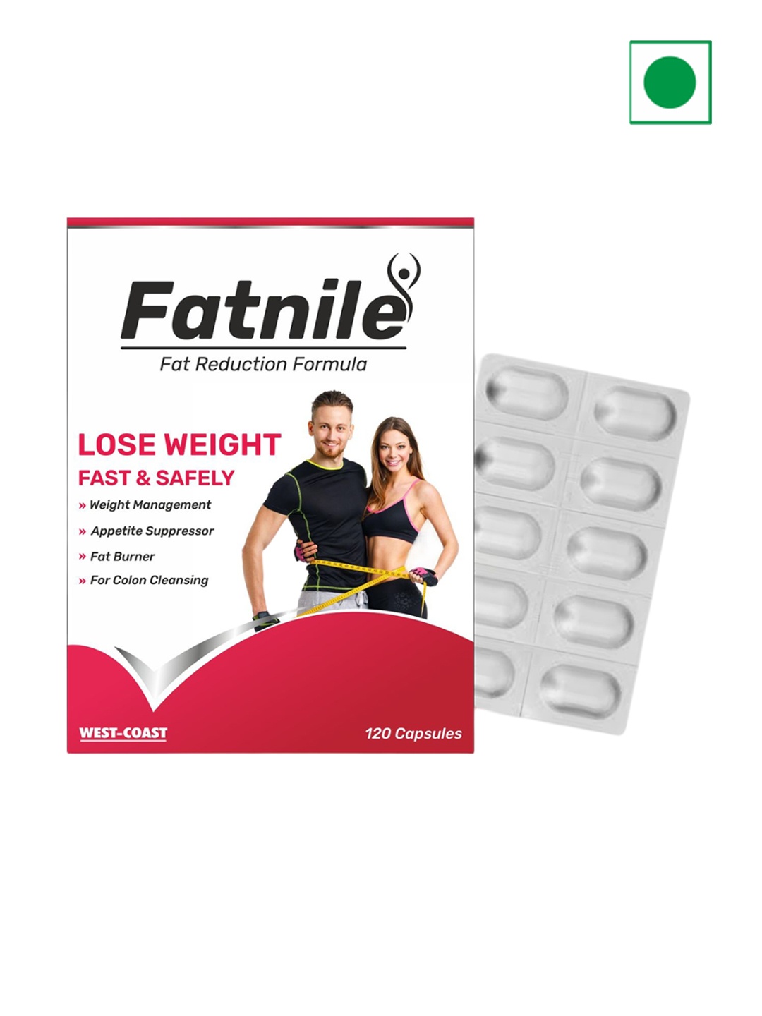 

WestCoast Fatnile Supplment For Digestion-120 Capsule, White