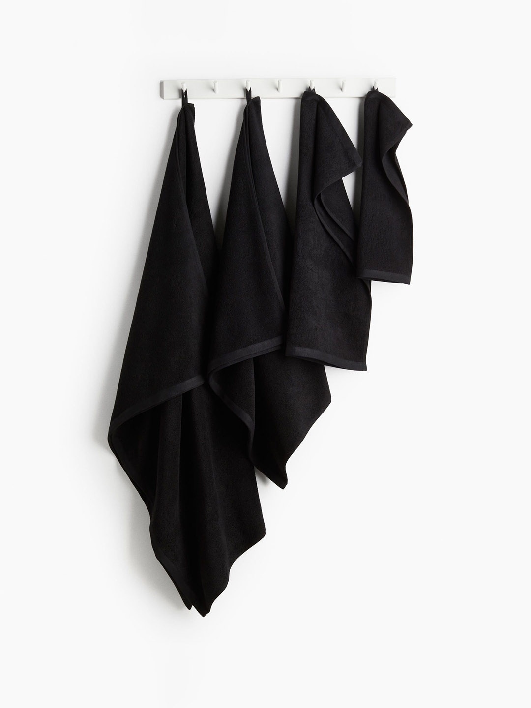 

H&M Terry Bath Towel, Black