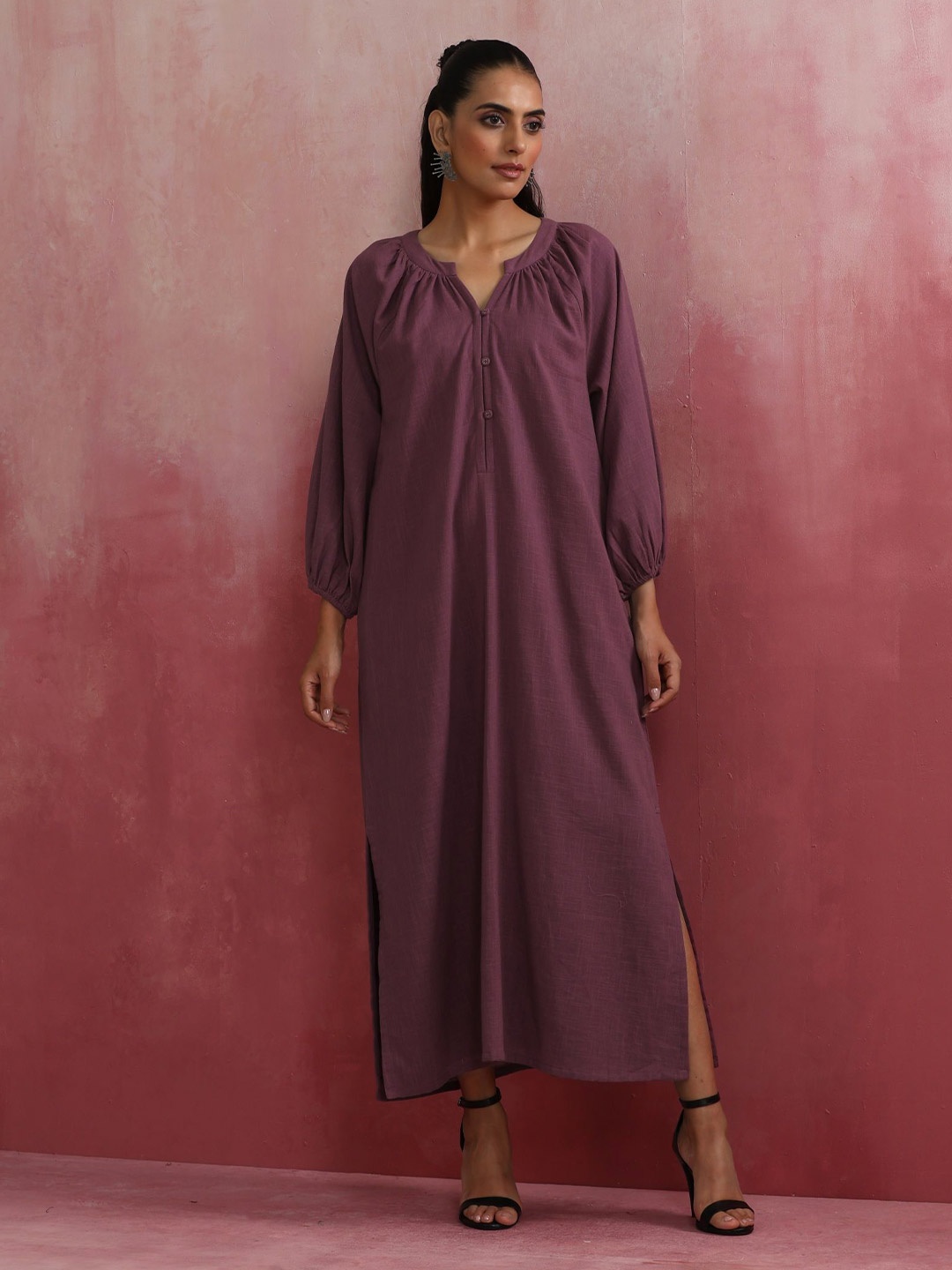 

trueBrowns A-Line Maxi Dress, Purple