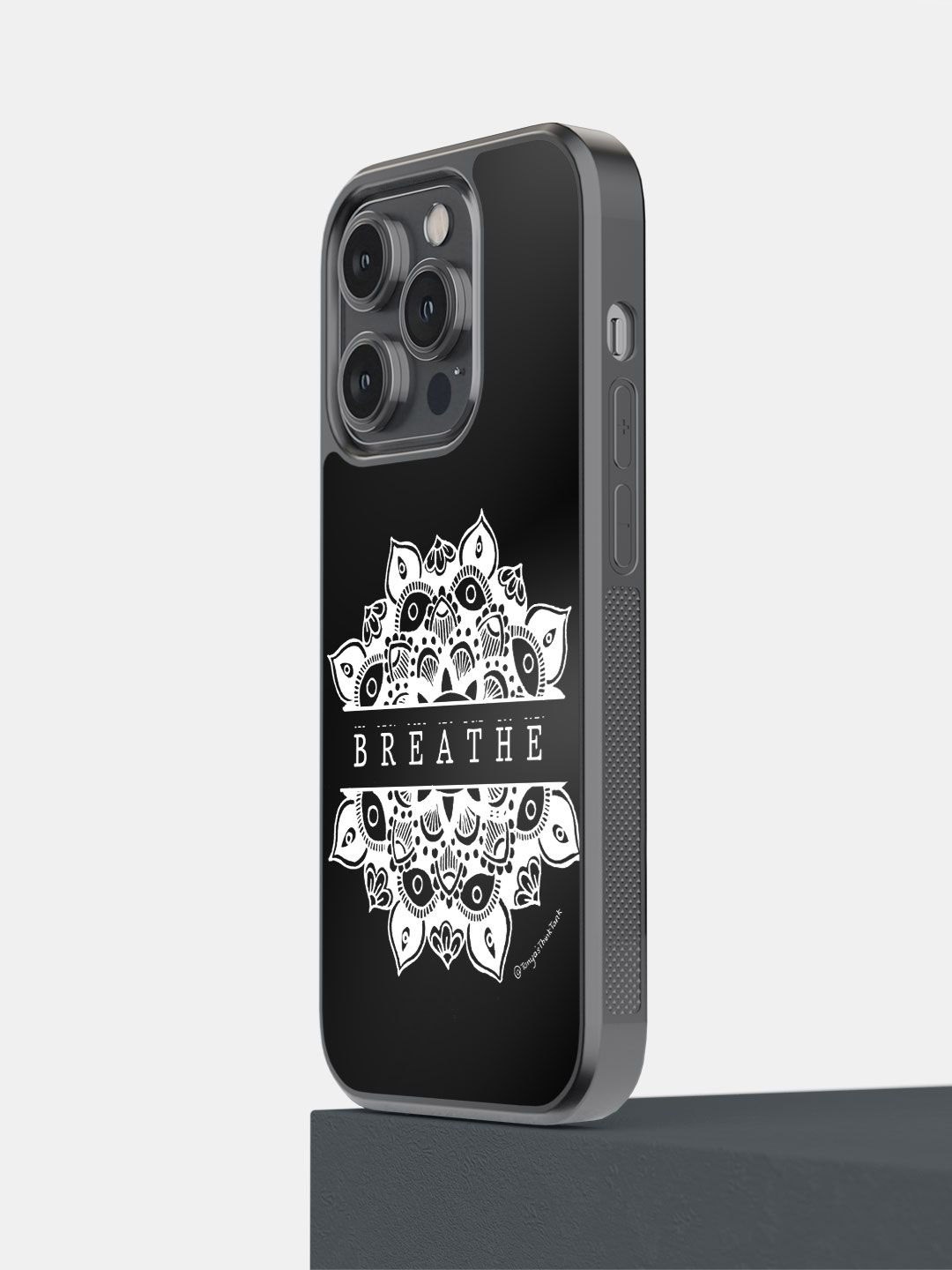 

macmerise Typography Printed iPhone 14 Pro Back Case Mobile Accessories, Black