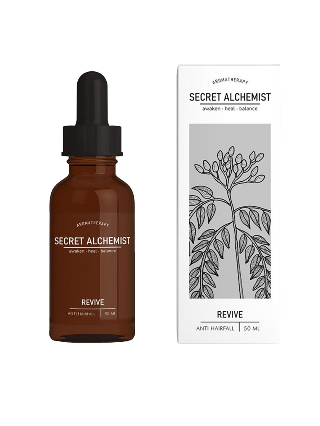 

Secret Alchemist Revive Hair Growth Oil with Almond & Coconut - 50 ml, Brown