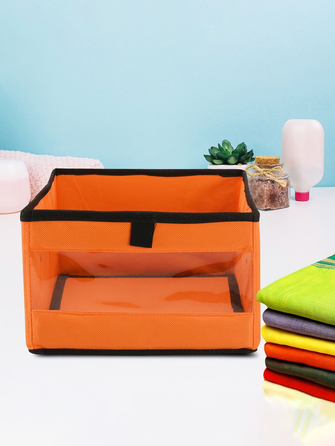 

Kuber Industries Orange Set of 12 Regular Multi-Utility Organisers
