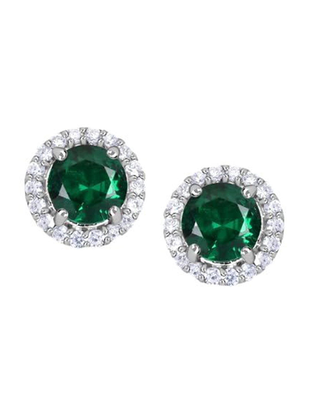 

BRD Jewelry Circular Studs Earrings, Green