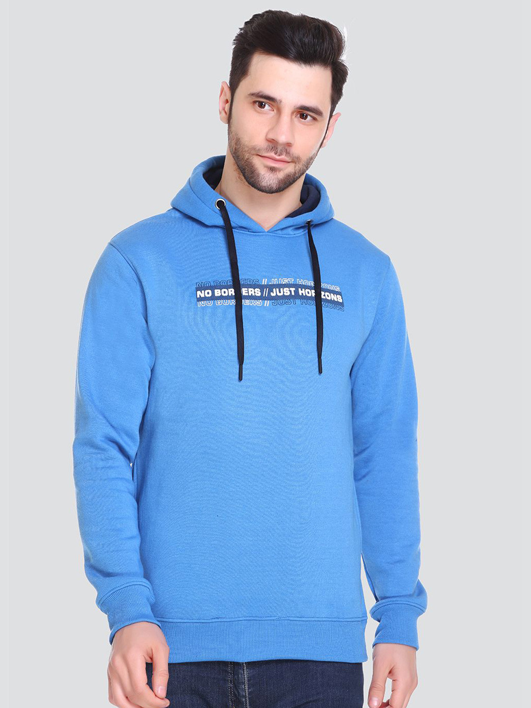 

Tuckinn Men Hooded Sweatshirt, Blue