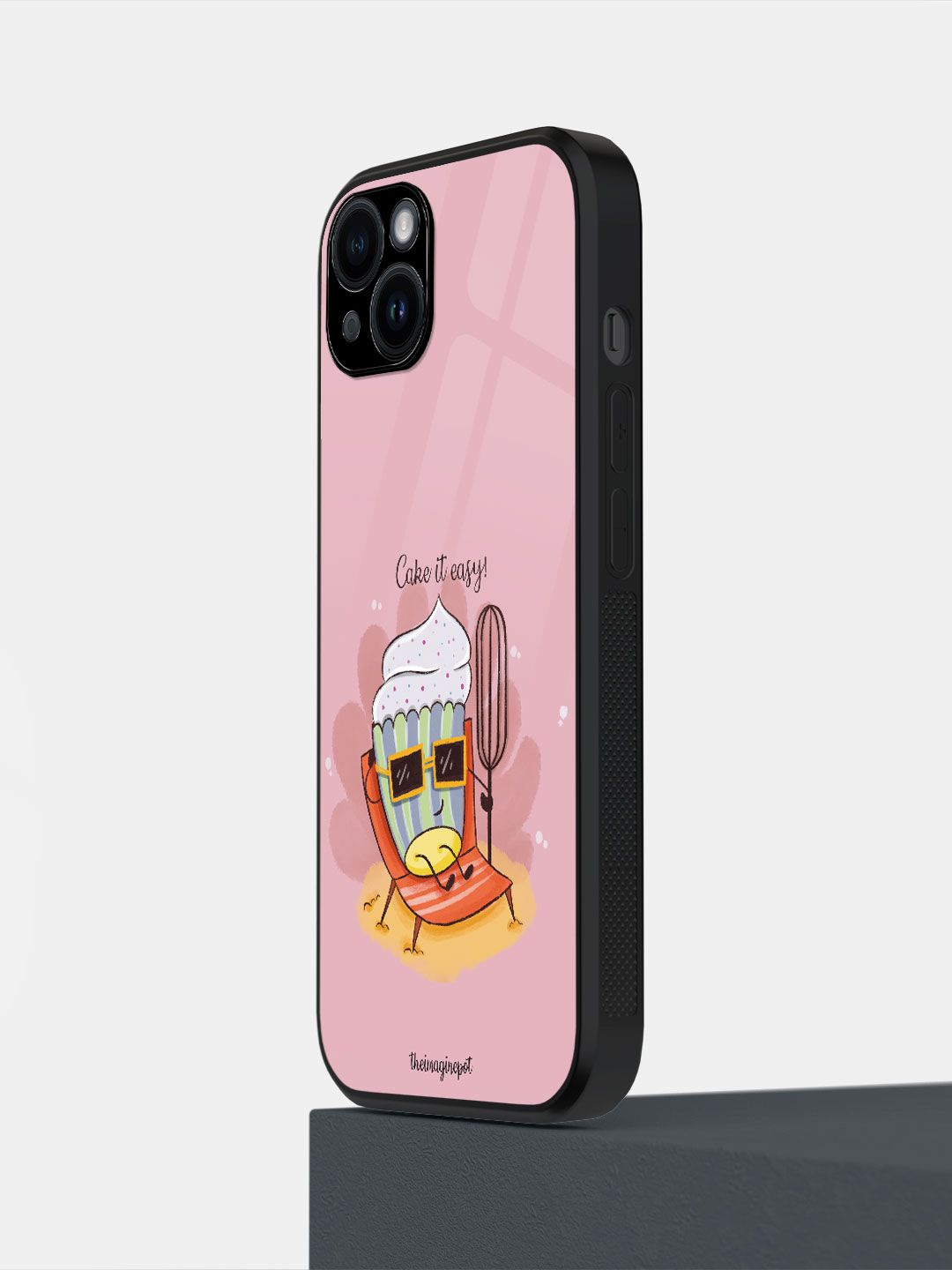 

macmerise Quirky Printed iPhone 14 Plus Back Case Mobile Accessories, Pink