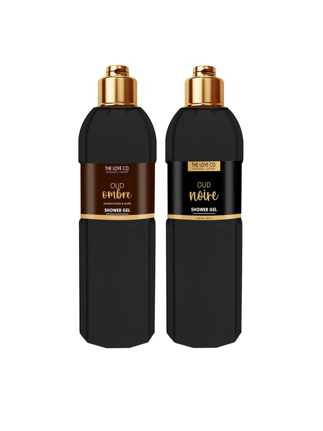 

The Love Co Set of Oud Ombre & Oud Noire Body Shower Gel-100ml Each, Black