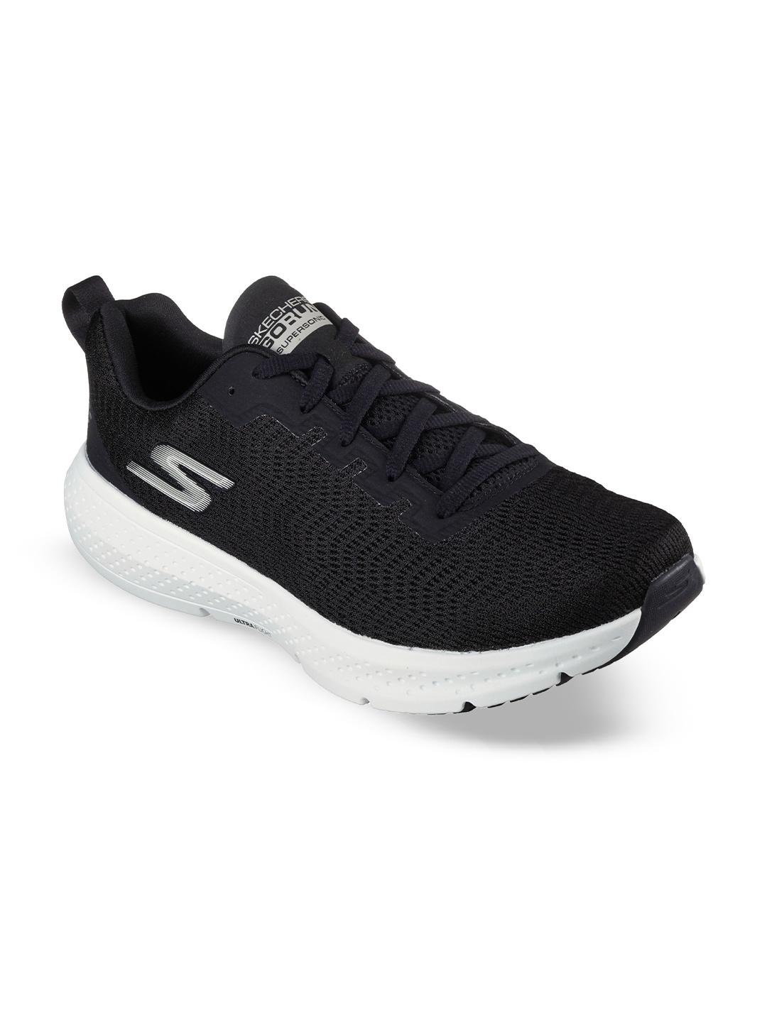 

Skechers Men Go Run Supersonic Lace Up Shoes, Black