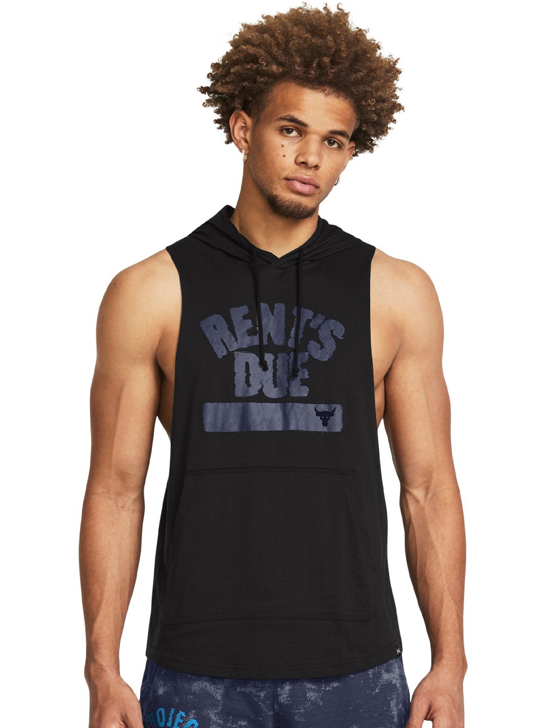 

UNDER ARMOUR Men Printed Round Neck Cotton Tshirt, Black