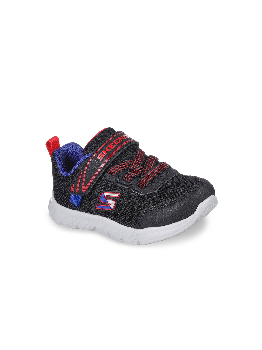 

Skechers Comfy Flex - Mini Trainer Boys Casual Velcro Sneakers, Black