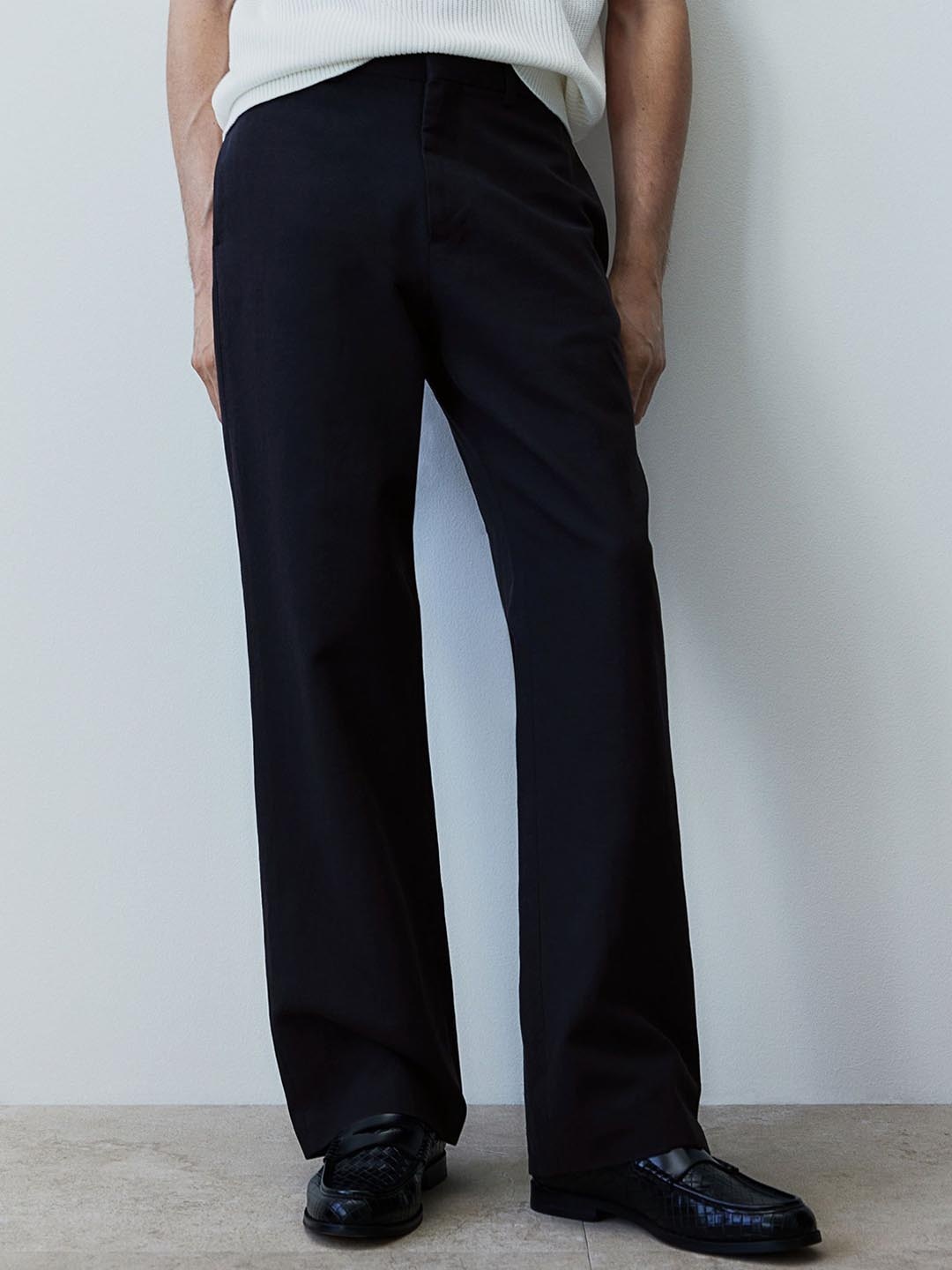 

H&M Flared Trousers, Black