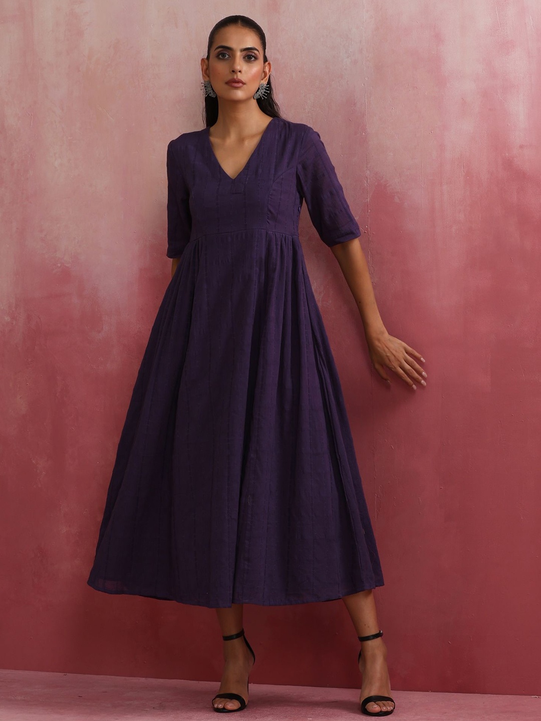 

trueBrowns A-Line Maxi Dress, Purple