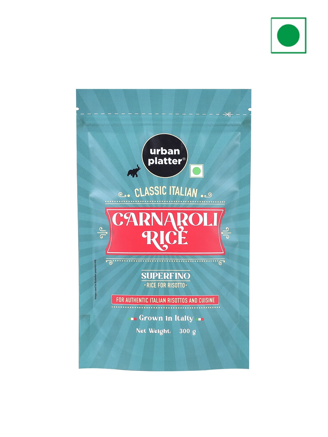 

URBAN PLATTER Classic Italian Carnaroli Rice-300g, White