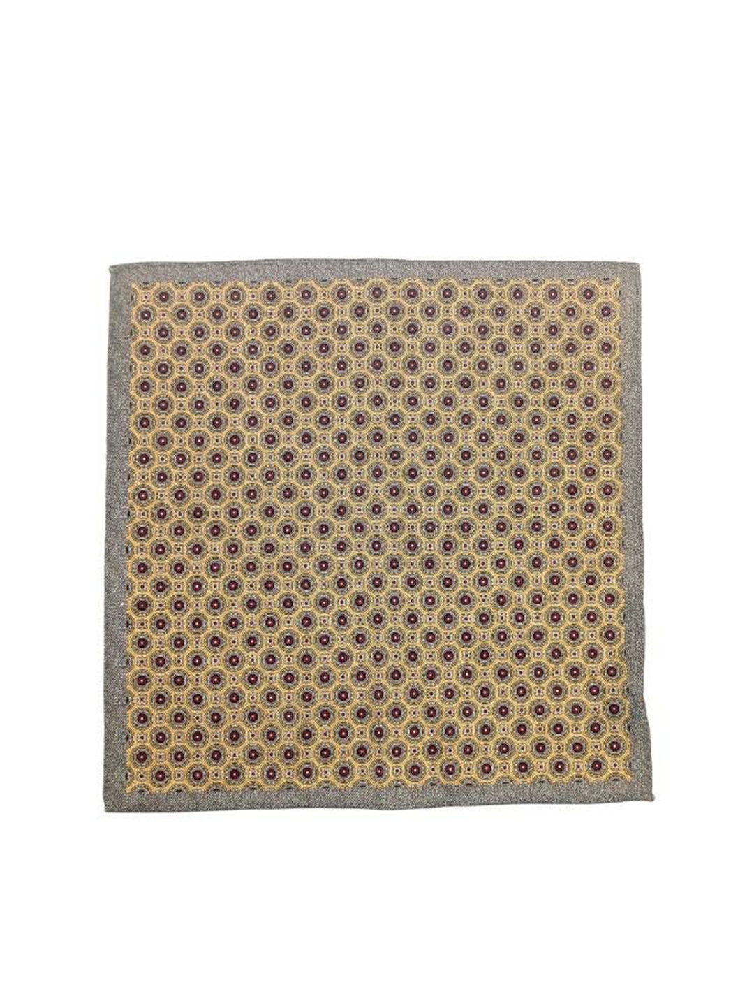 

The Tie Hub Printed Silk Pocket Squares, Yellow