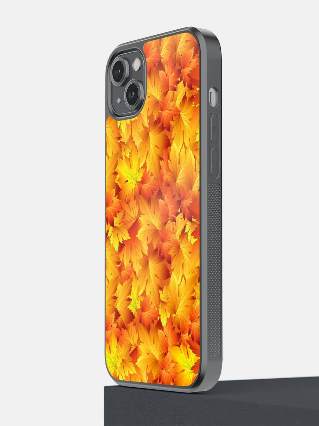 

macmerise Floral Printed iPhone 14 Plus Back Case Mobile Accessories, Yellow