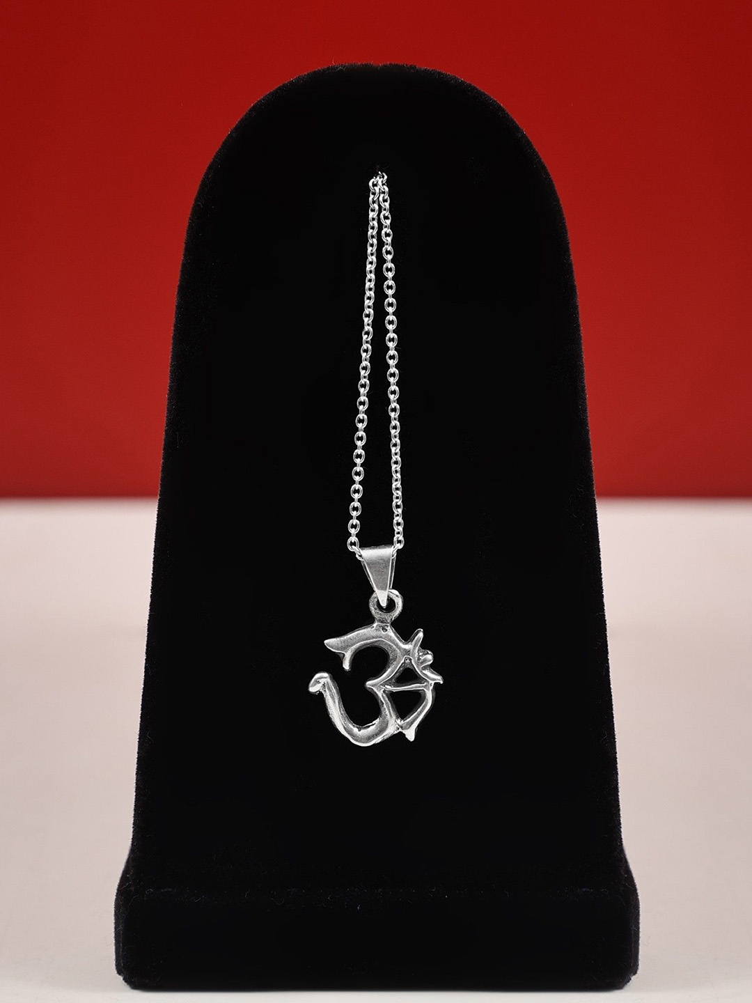 

Exotic India Sterling Silver Hindu Symbol Om Pendant