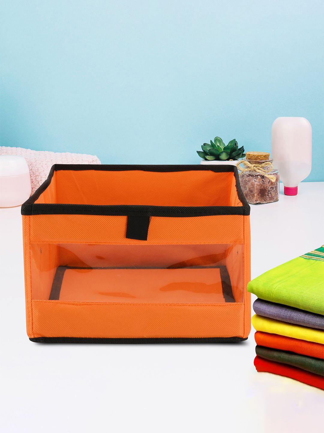 

Kuber Industries Orange Set of 8 Regular Multi-Utility Organisers