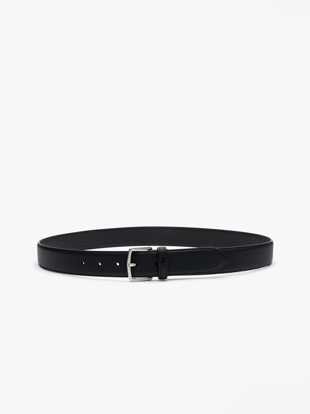 

Lacoste Men Textured Casual Belt, Black