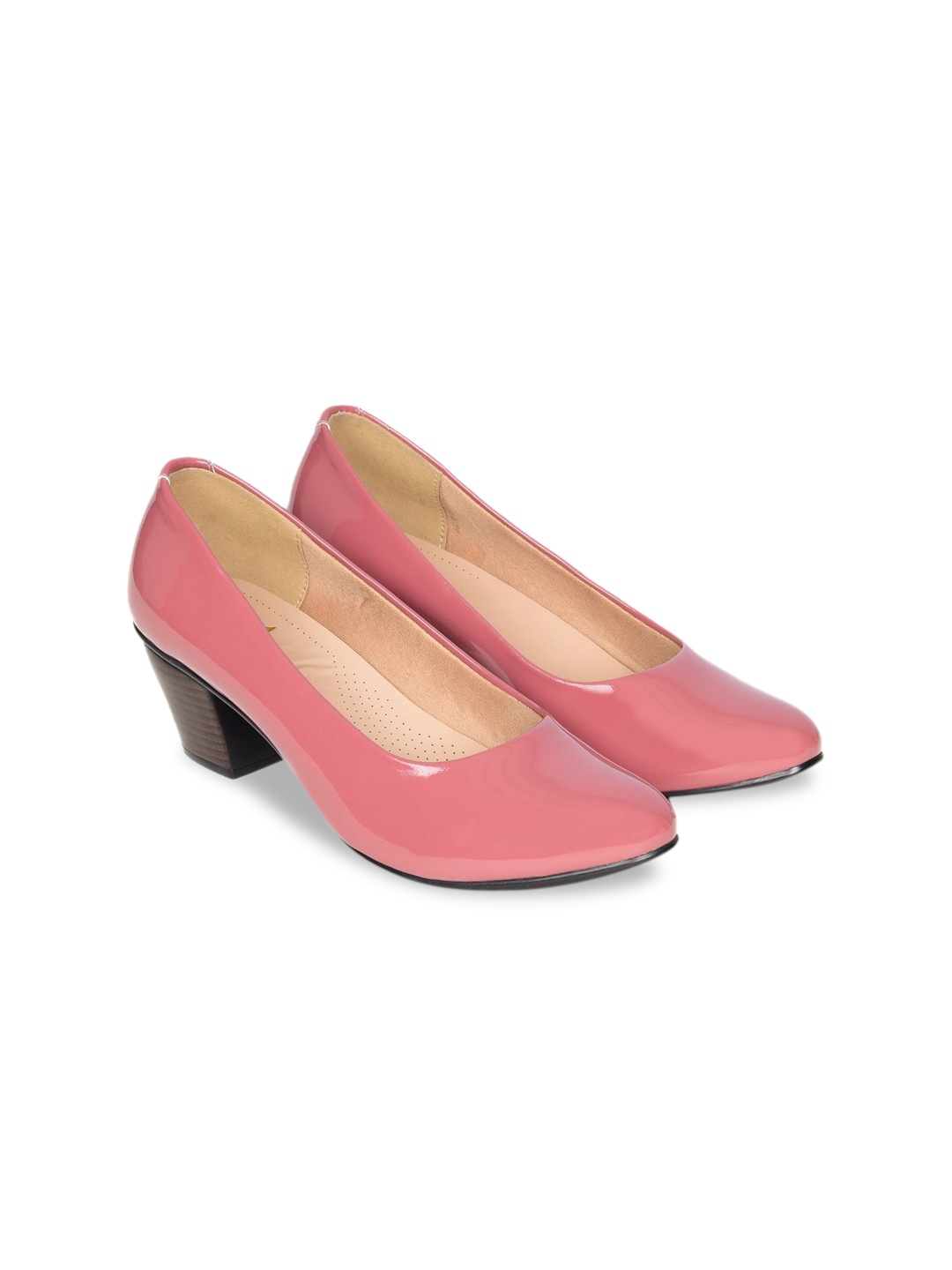 

Bella Rosa Women Block Pumps Heels, Peach