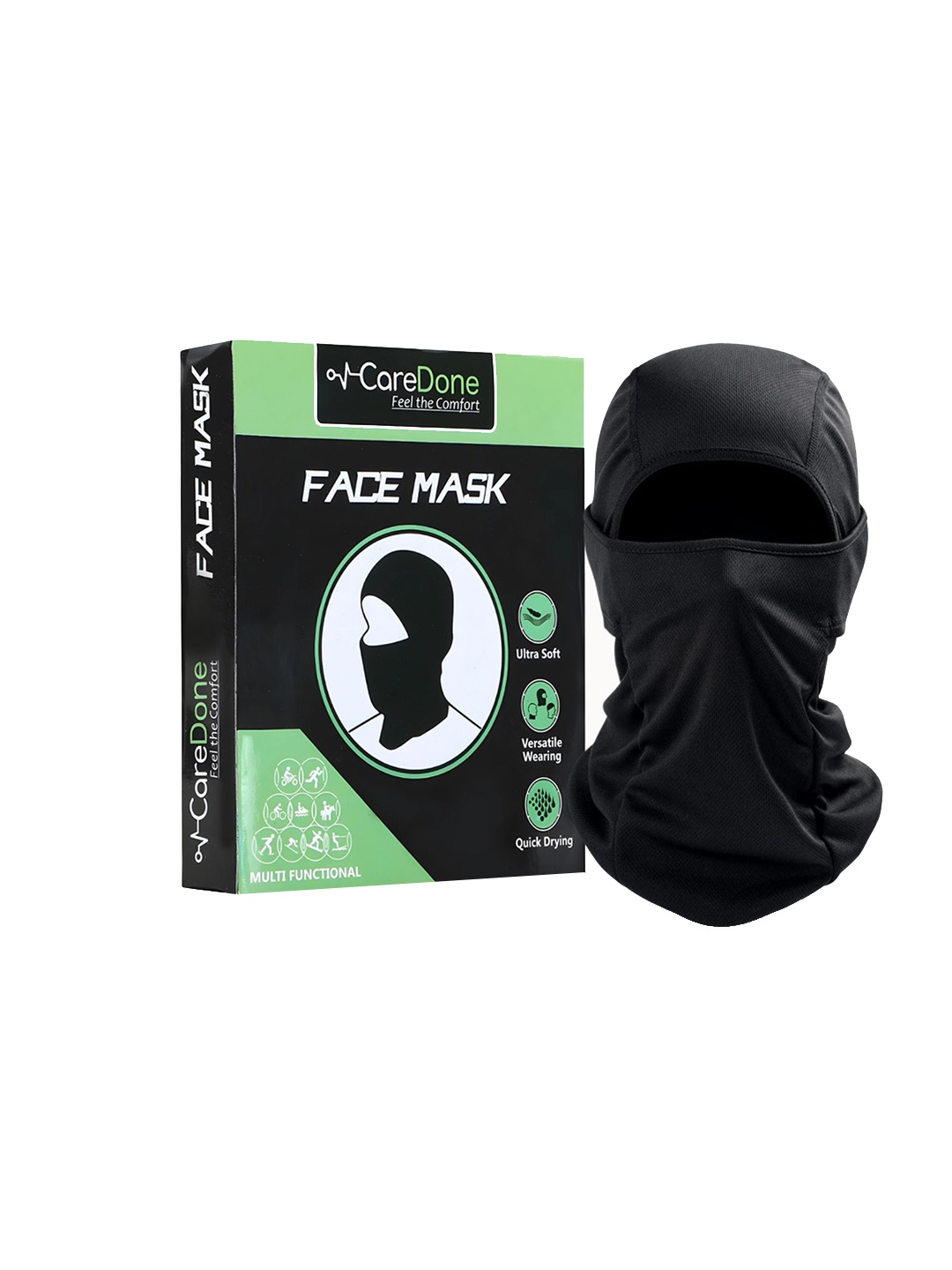 

CareDone Men Reusable Bike Riding Dust Protection Face Mask, Black