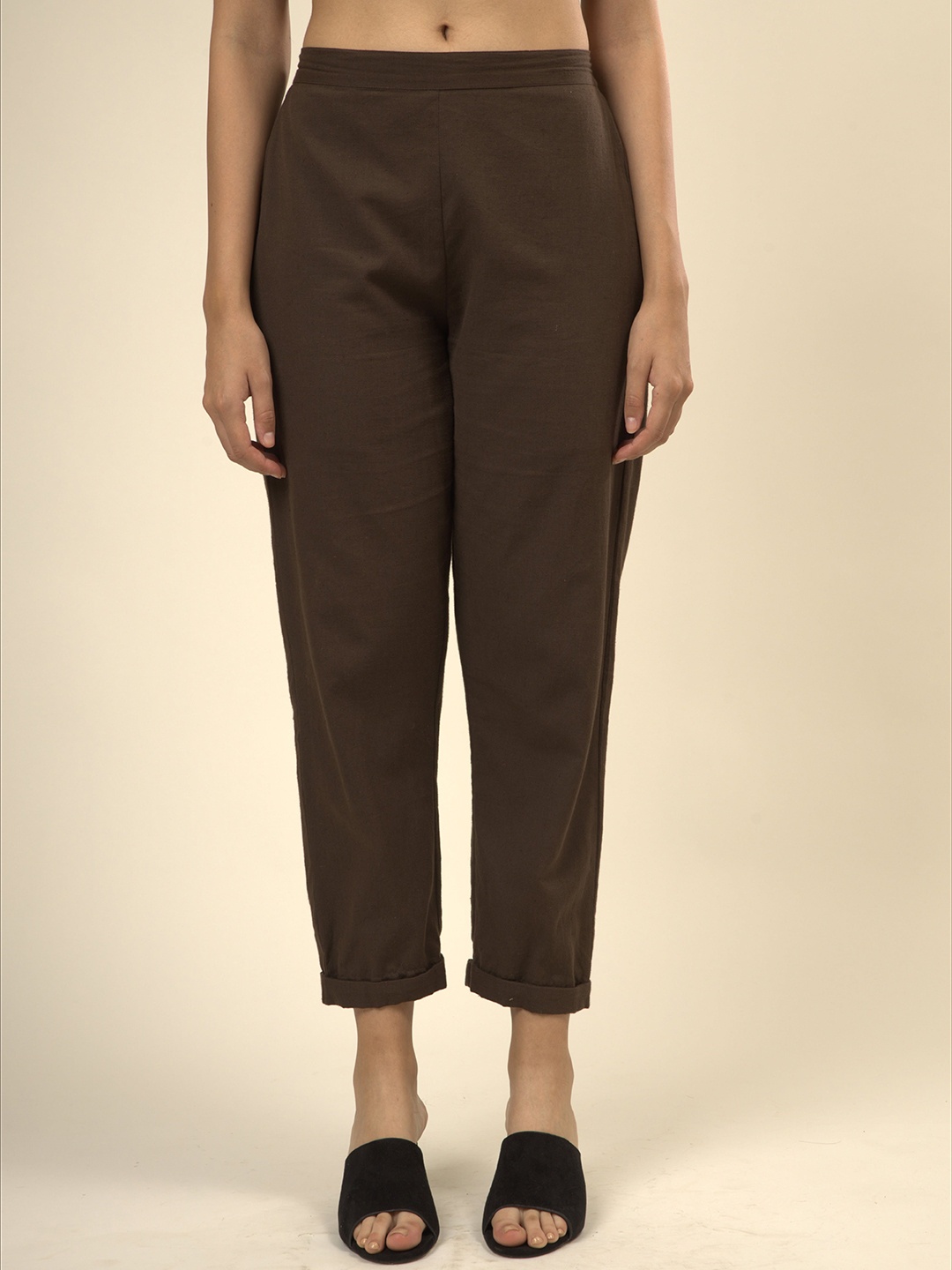 

Doodlage Women Trousers, Brown