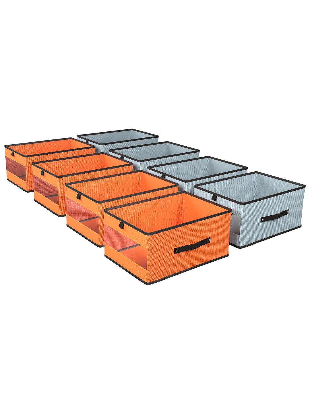 

Kuber Industries Orange Set of 8 Regular Multi-Utility Organisers