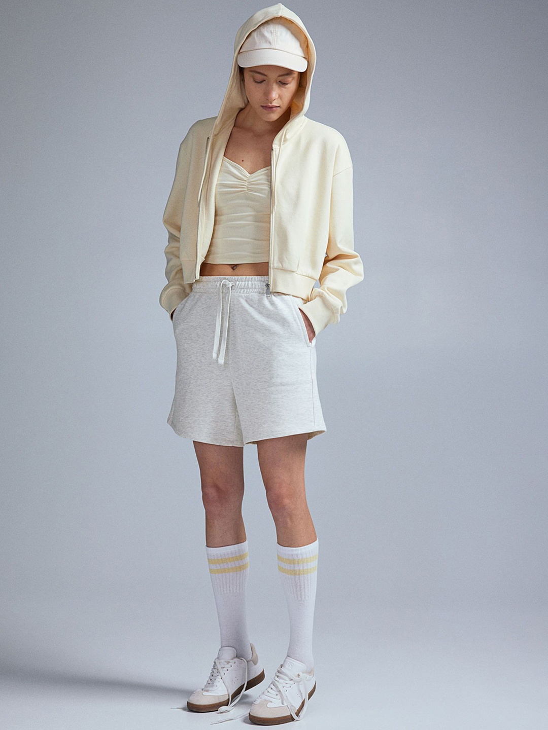 

H&M Sweatshirt Shorts, Grey