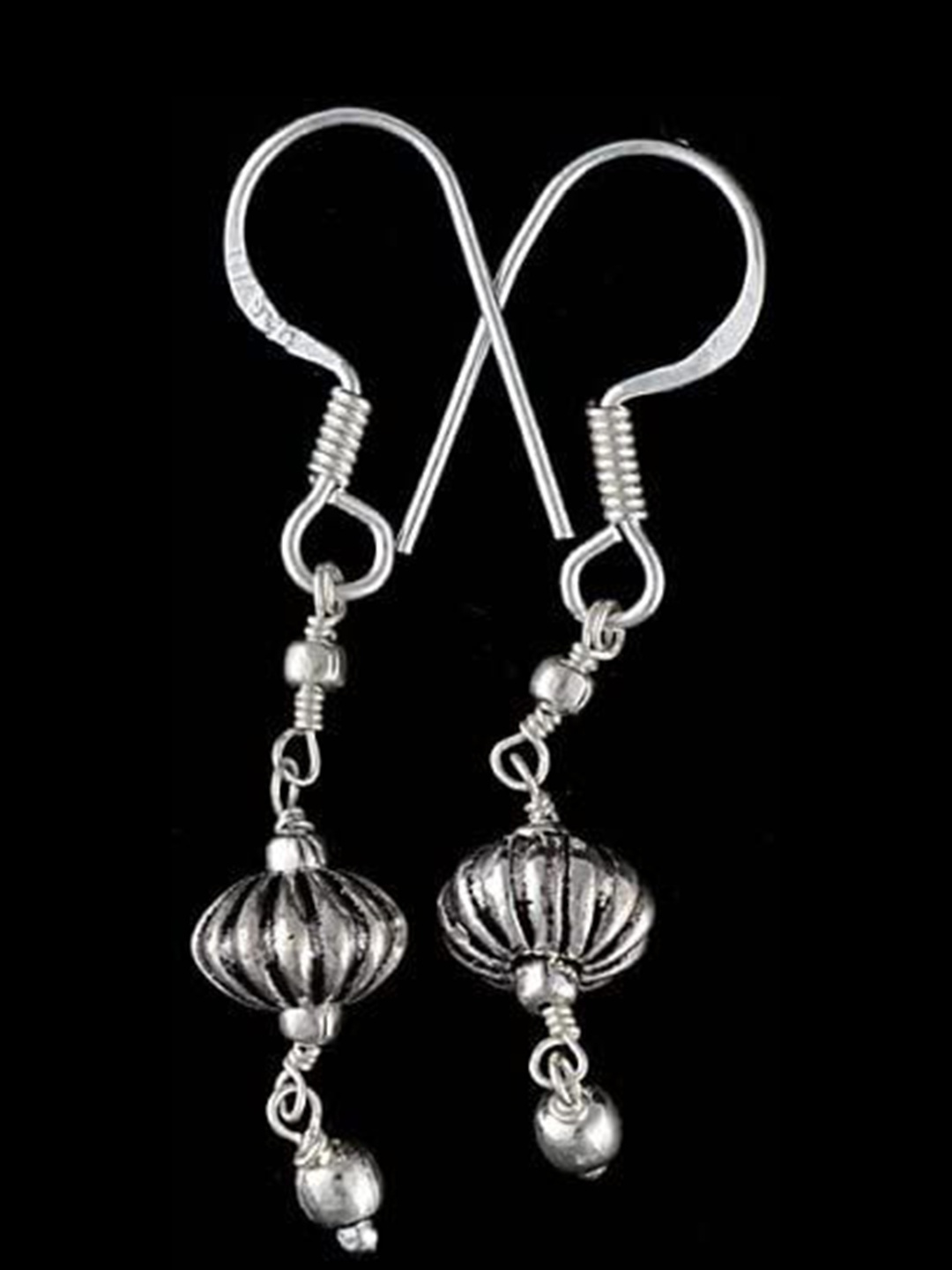 

Exotic India Sterling Silver Beaded Earrings