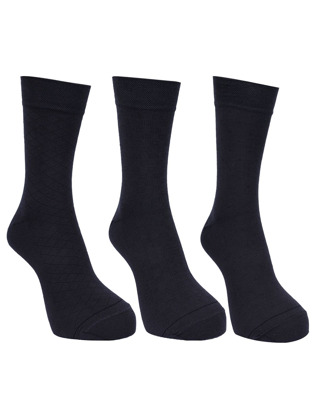 

Force NXT Men Pack Of 3 Cotton Calf-Length Socks, Black