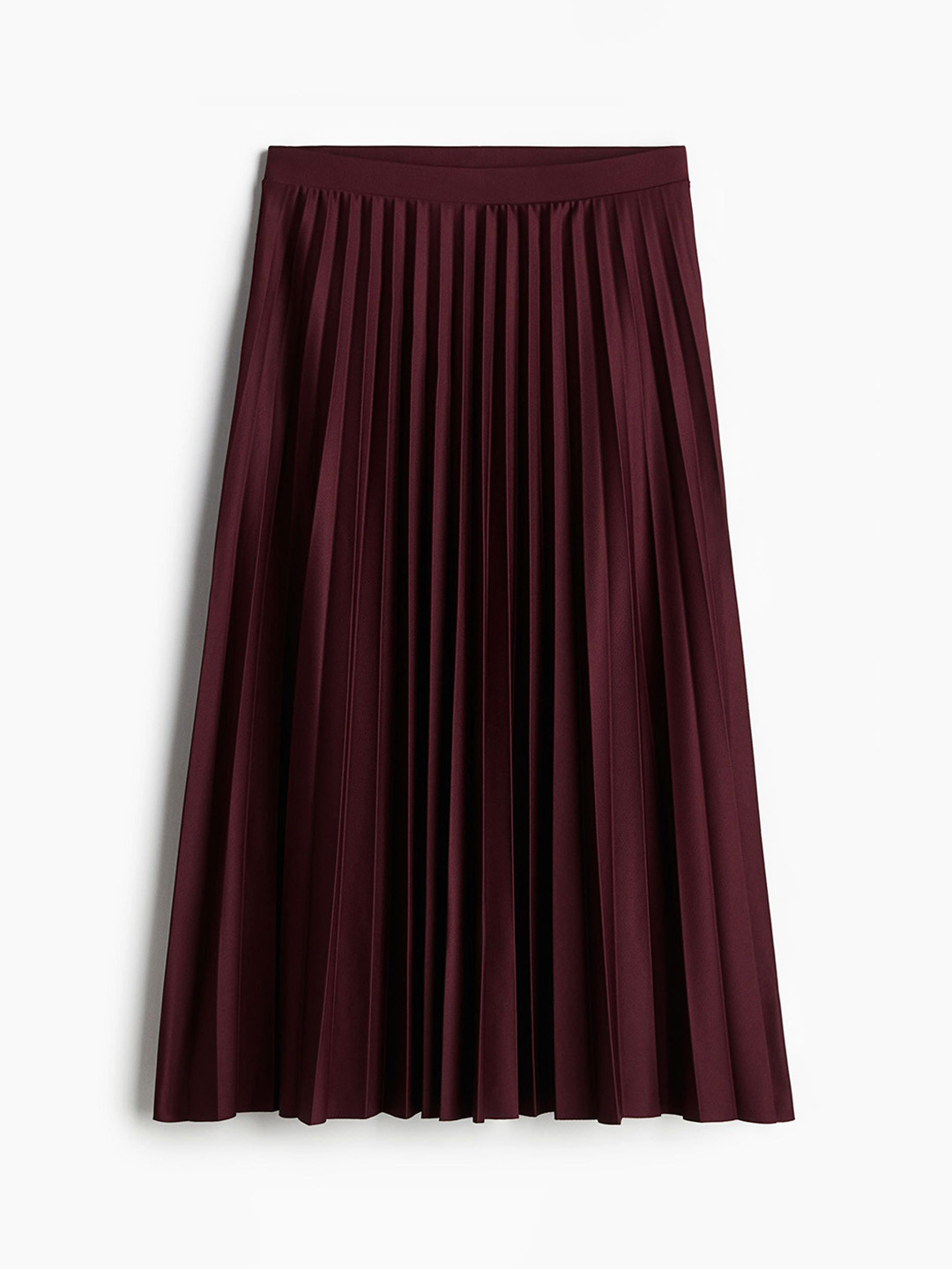 

H&M Pleated Skirt, Maroon